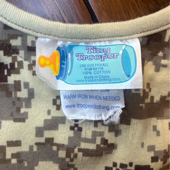 5/$25 Tiny Trooper Marine Recruit baby infant bib camo military 100% cotton - Picture 2 of 5